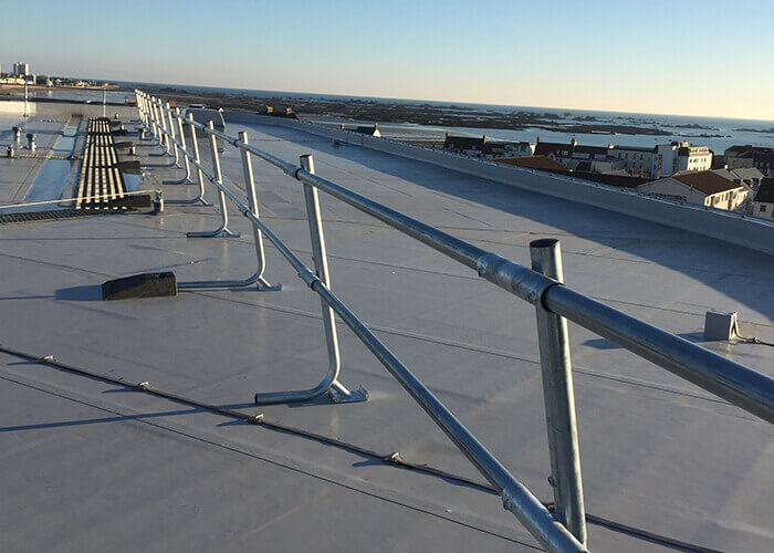 Rooftop safety rail system Hire Barnet